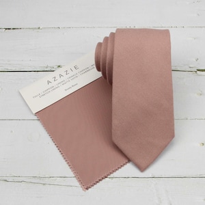 Dusty Rose Wool Ties. Mens Dusty Rose Tie. Light Pink Wedding Tie. Dusty Rose Pink Dress Color. Dusty Rose Neckties for Men and Kid. Tweed