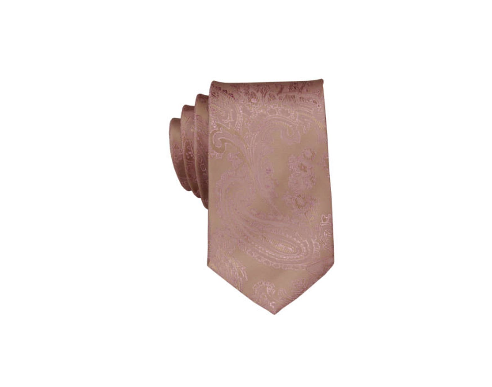 Rose Gold Ties for Men. Rose Gold Wedding Neckties. Desert Etsy