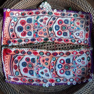 Vintage Tribal Aahir Embroidered Patches, Kutch Gujarat, Craft, Boho