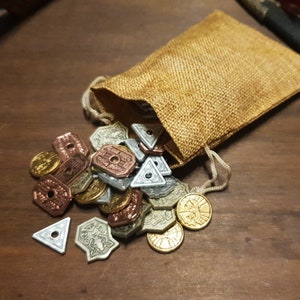 Starting Funds - Board Game Coins for D&D and other RPGs