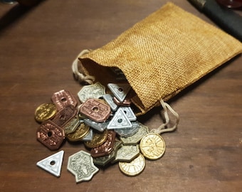Starting Funds - Board Game Coins for D&D and other RPGs