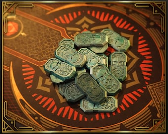 Adamantium Ingots - Board Game Coins for D&D and other RPGs