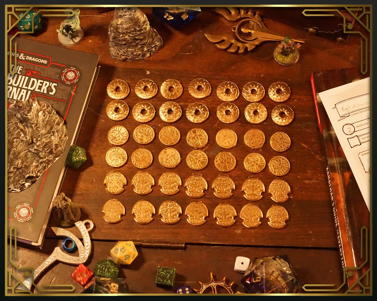 Gold Coins Board Game Coins for D&D and Other Rpgs Etsy