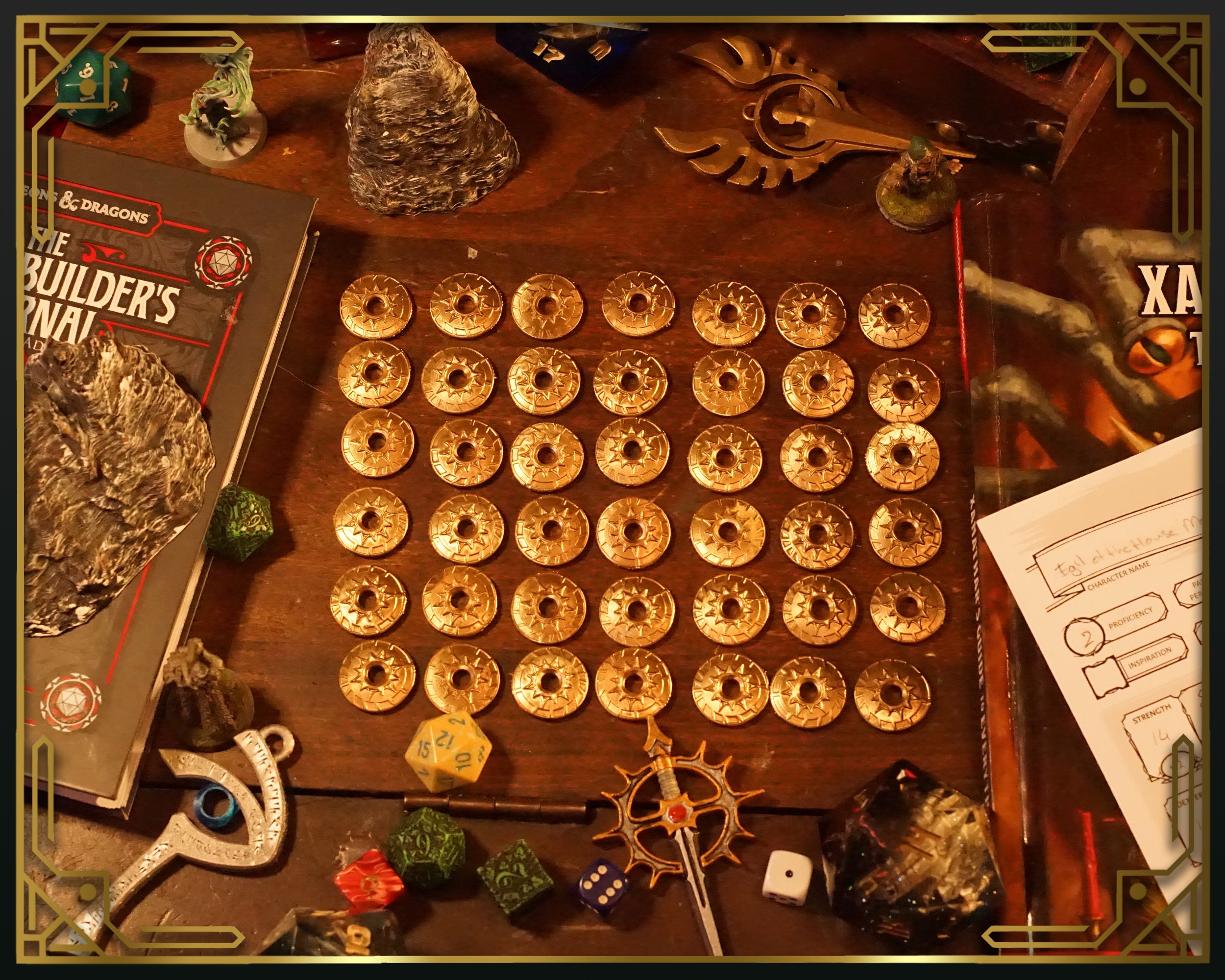 Gold Coins Board Game Coins for D&D and Other Rpgs Etsy