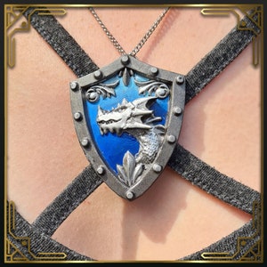 USA - Symbol of Bahamut - The Platinum Dragon - Cosplay accessory and DnD jewelry