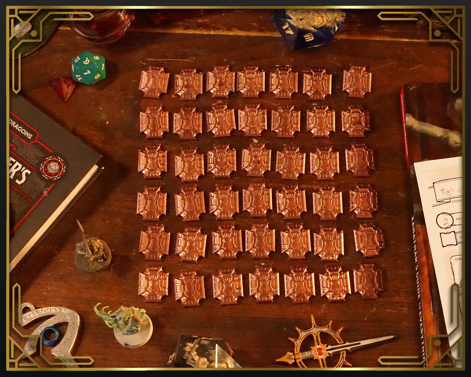 Copper Coins Board Game Coins for D&D and Other Rpgs Etsy