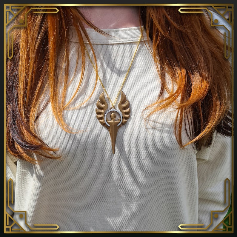 USA Symbol of Sarenrae The Everlight CriticalRole Cosplay accessory and DnD jewelry image 4