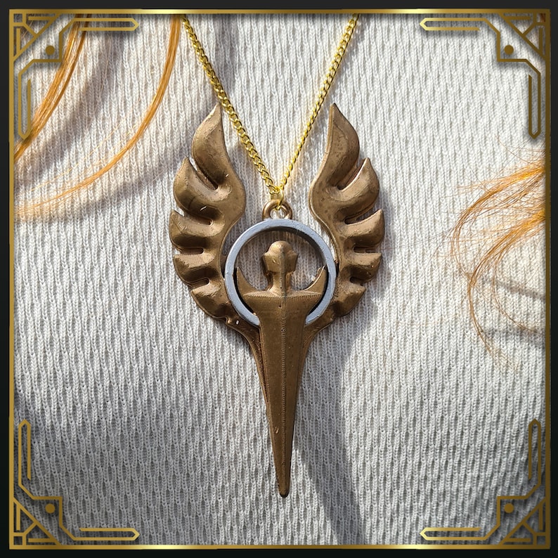 USA Symbol of Sarenrae The Everlight CriticalRole Cosplay accessory and DnD jewelry image 1