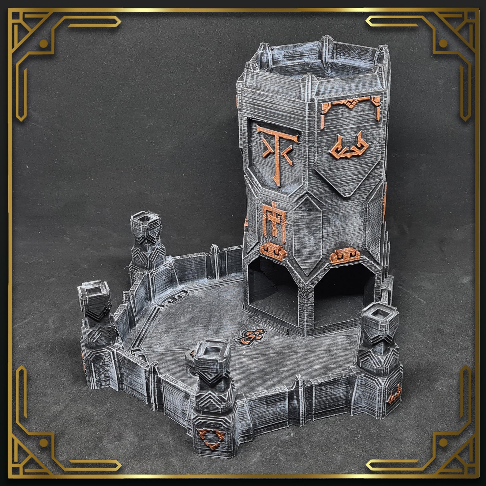 Dwarven Dice Tower for Tabletop Rpg's and Boardgames Etsy