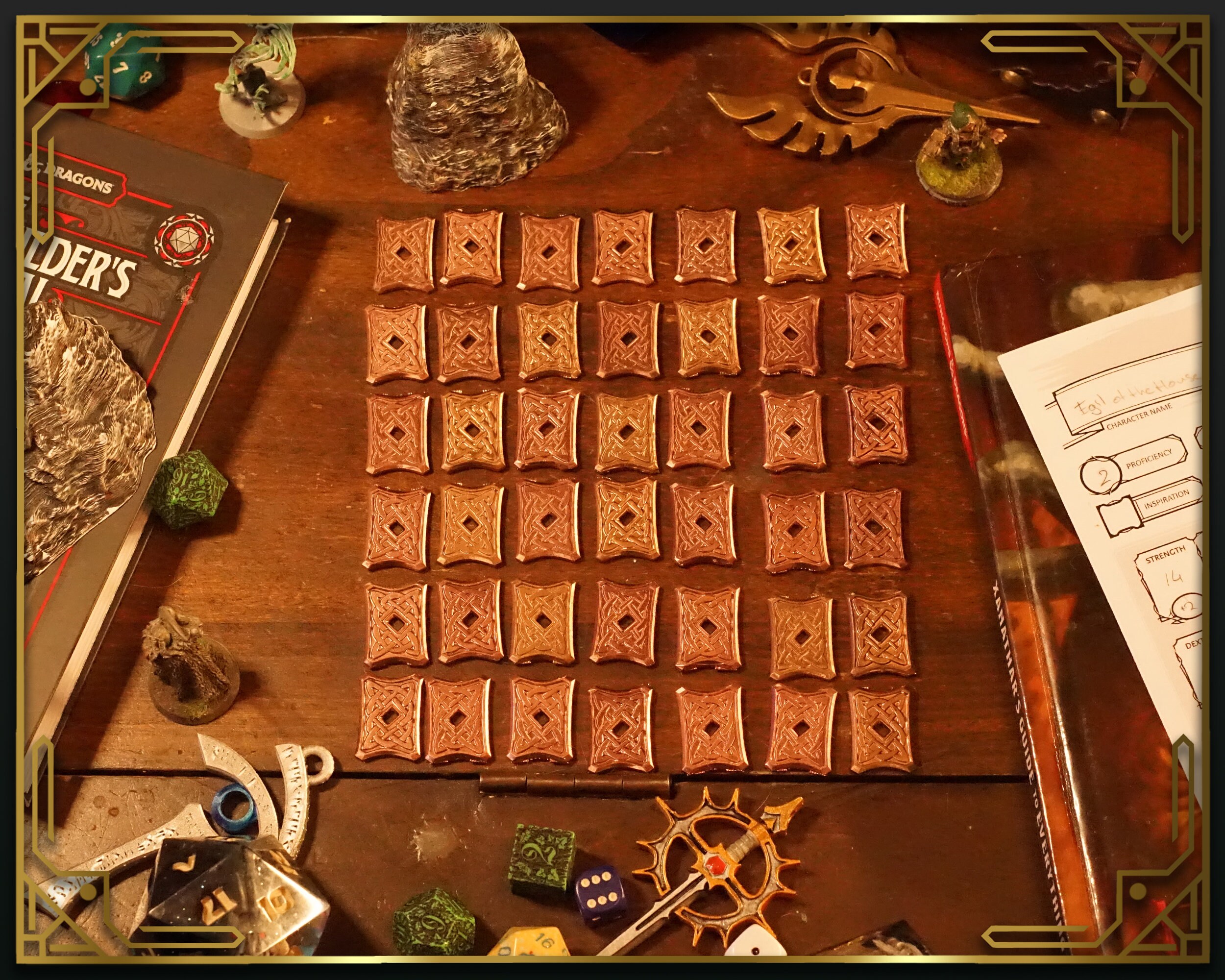 Copper Coins Board Game Coins for D&D and Other Rpgs Etsy