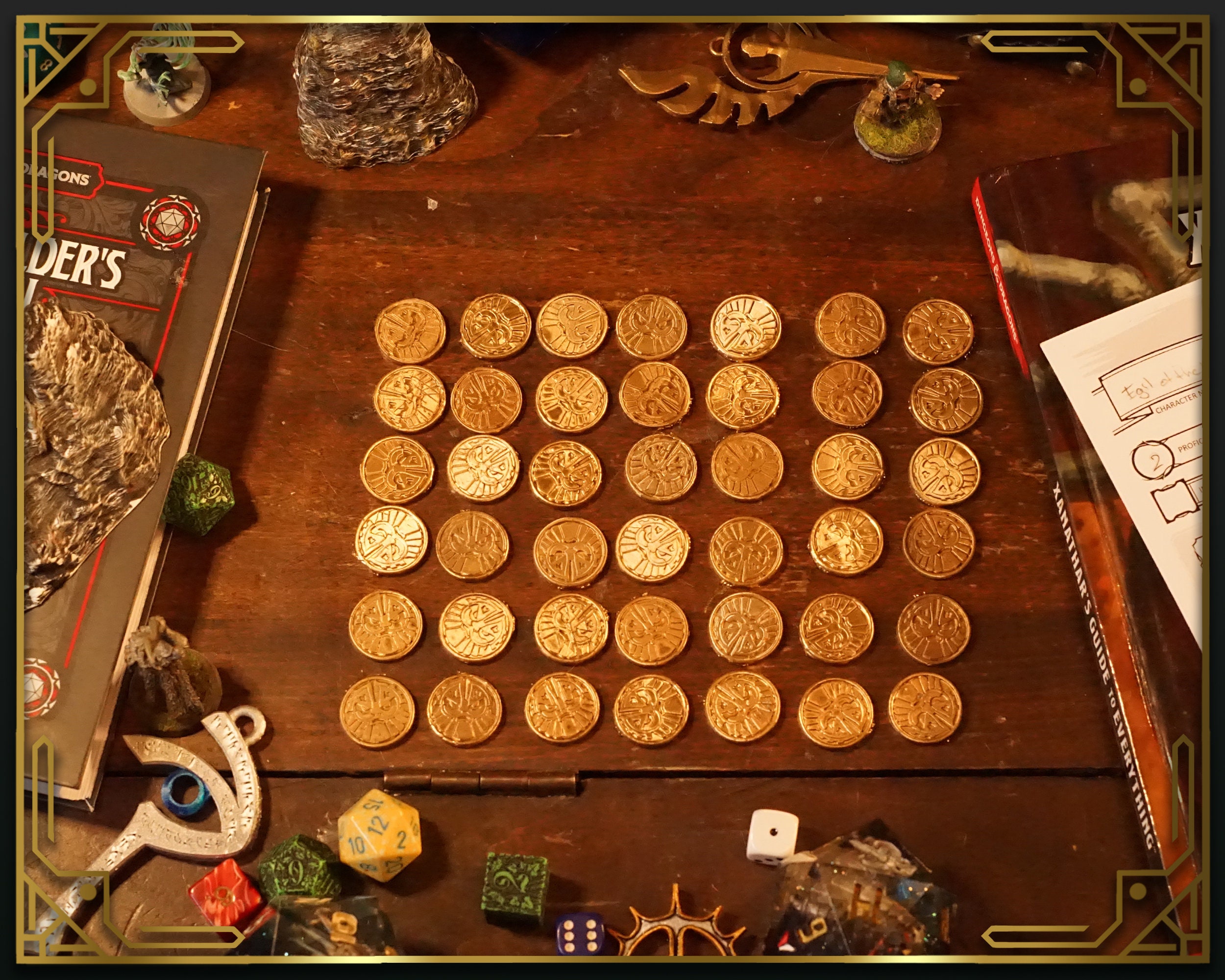Gold Coins Board Game Coins for D&D and Other Rpgs Etsy