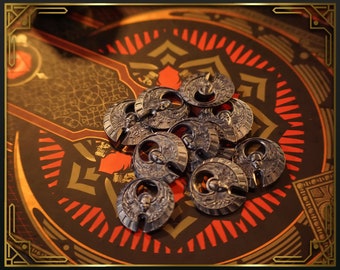 Cobalt Queens - Board Game Coins for D&D and other RPGs