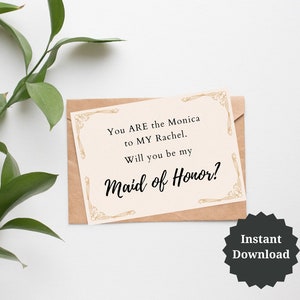 Friends Bridesmaid Proposal Card