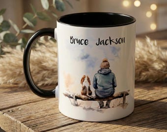 Personalised Dog & Owner Mug | Custom Dog Breed Name Mug | Dog Lover Gift | Pet Parent Coffee Cup