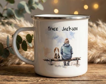 Personalised Dog & Owner Mug | Custom Dog Name Mug | Pet Lover Gift | Dog Mum Dog Dad Gift | Custom Pet + Person Mug
