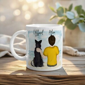 Personalised Dog Dad Mug | Custom Breed Illustration, Pet Lover Gift