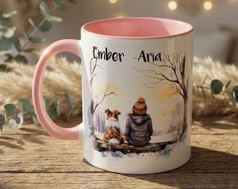 Personalised Dog & Owner Mug | Custom Name, Breed and Message | Pet Lover Gift