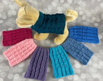 Hand Knit Dog Cabled Sweaters XXXXS XXXS XXS Xs Chihuahua Sweaters