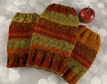 Hand Knit Autumn Dog Sweater: Rustic Chihuahua Clothes