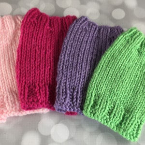 Hand Knit Teeny Dog Sweater: XXXXS Puppy Sweater, Fits &lt;1lb
