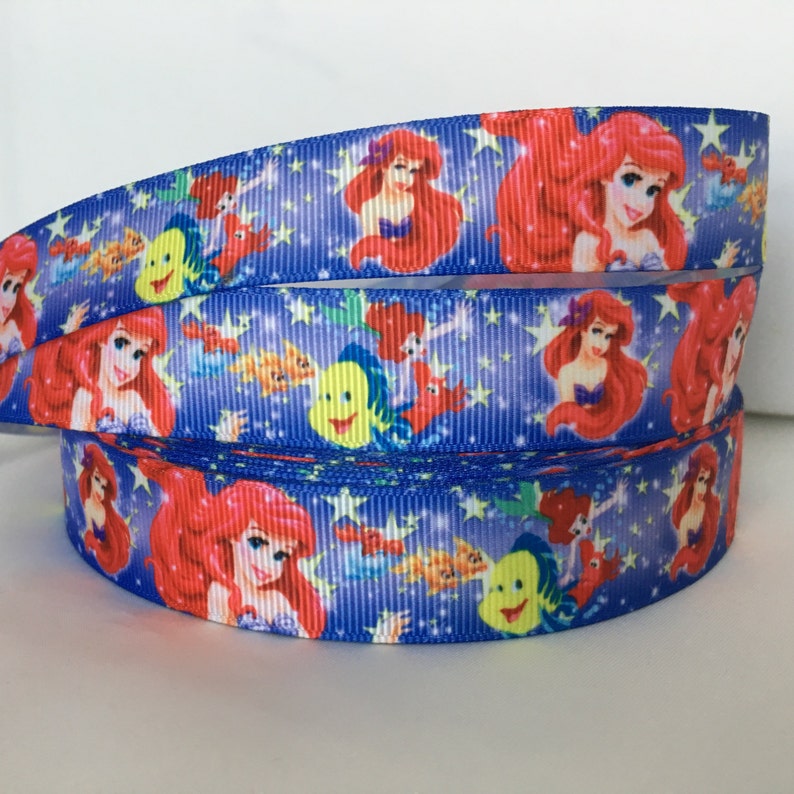 little mermaid ariel grosgrain ribbon 7//8/" per 1 m hair scrapbooking card making