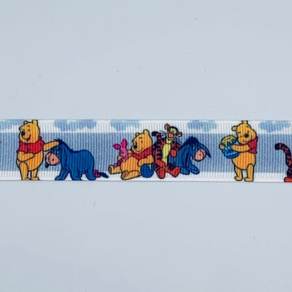 7//8/" 2YARDS Winnie Pooh Grosgrain Ribbon Tigger Crafts Cards Hair Bow Gift Wrap