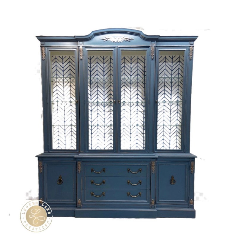 Play on Pattern Hutch Hutch//mcm//mid Century//led Etsy