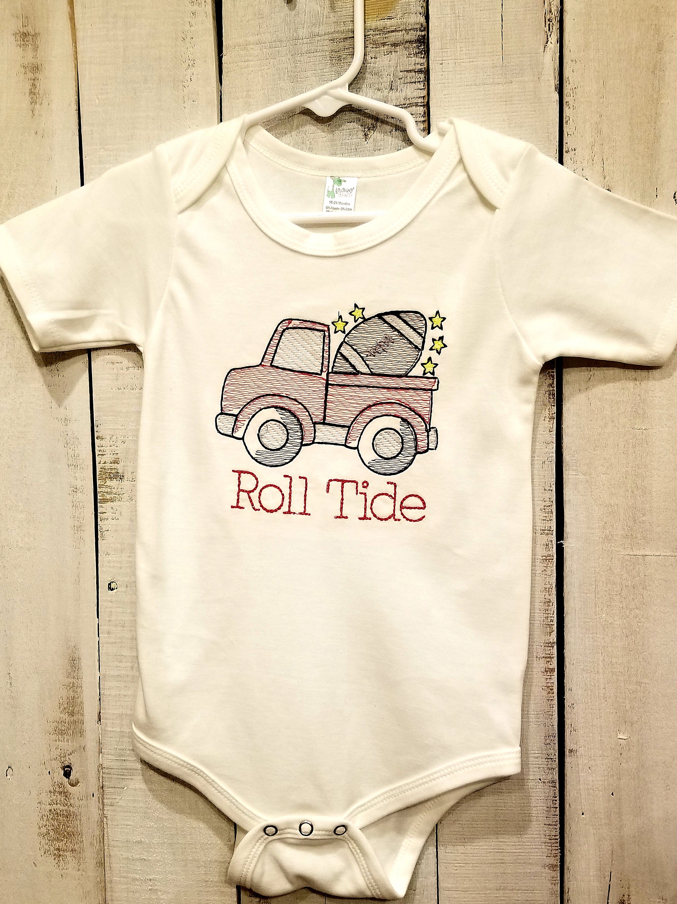 Vintage Truck with Football Bodysuit- Vintage Truck Shirt - Kids- Baby - Thumbnail 2