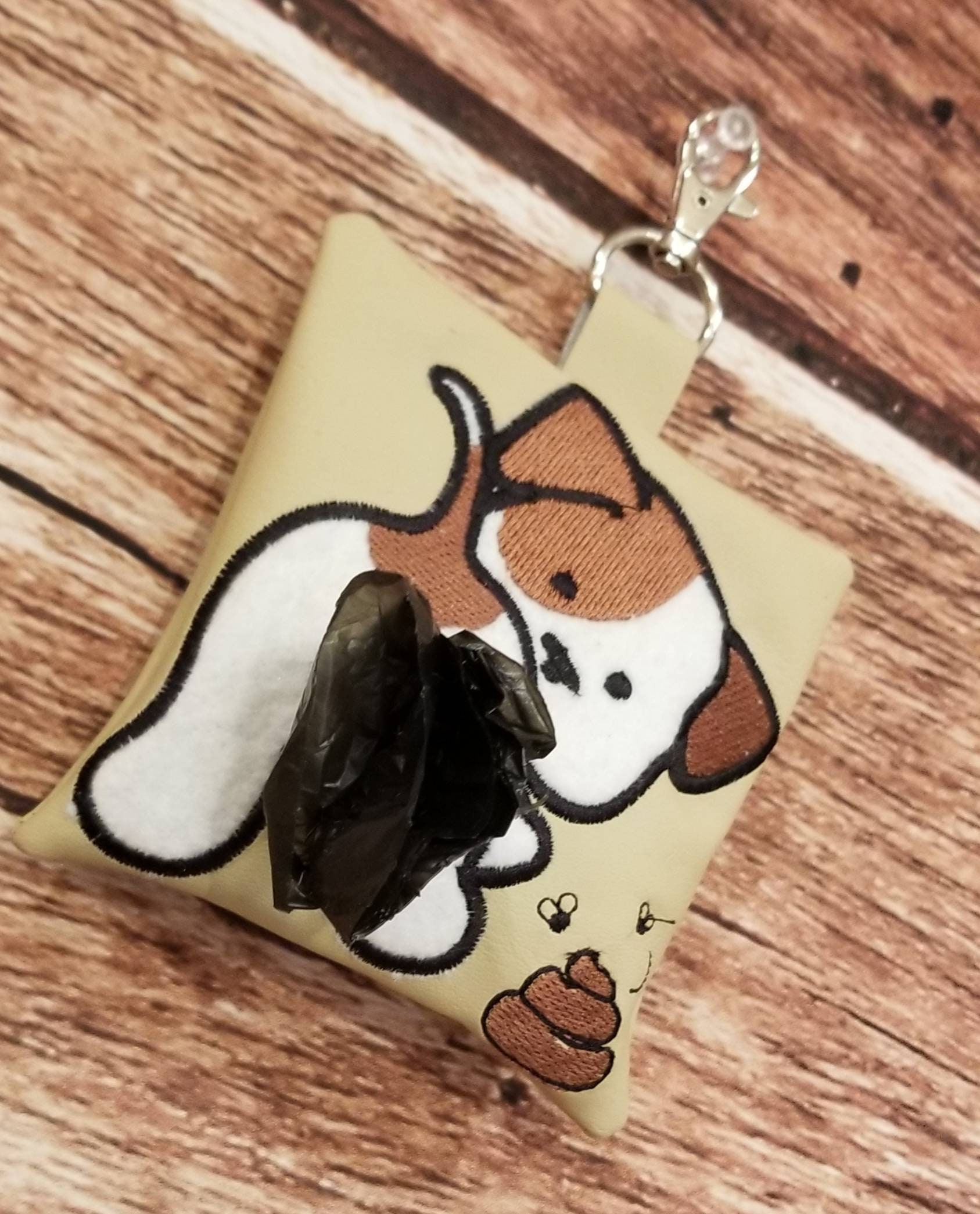 Doggy poop bag dispenser - Travel pet waste carrier - Thumbnail 2