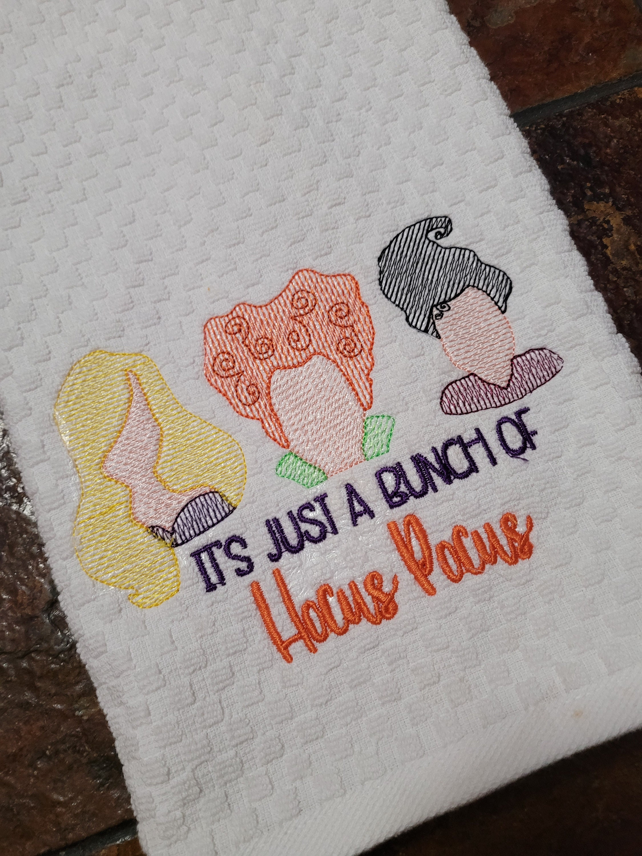 Hocus Pocus Kitchen Towels - Hocus Pocus Hand Towel - Halloween Hand Towels