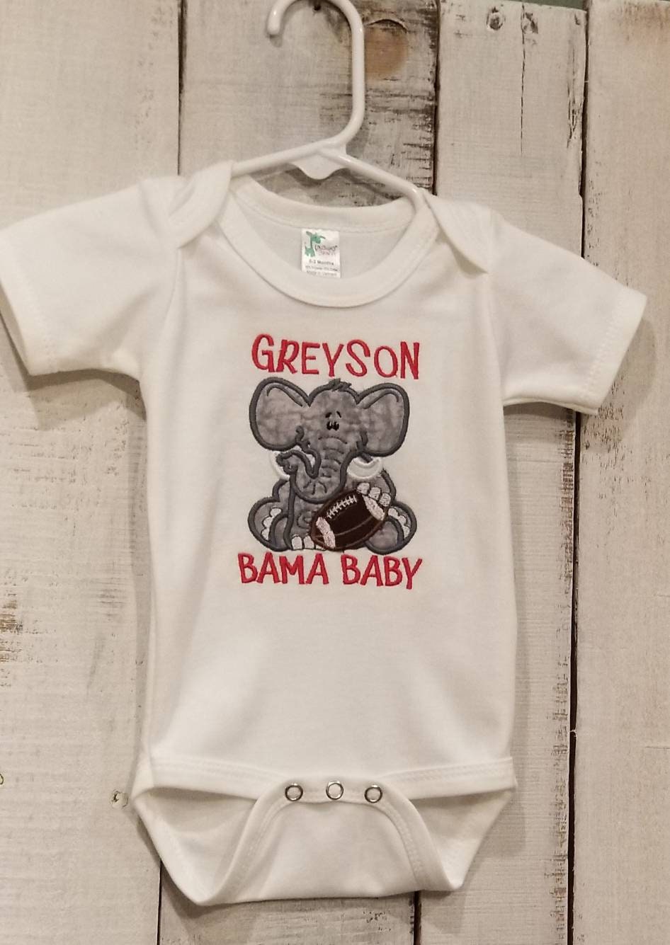 Alabama Baby Bodysuit- Boy Bama Baby - Thumbnail 2