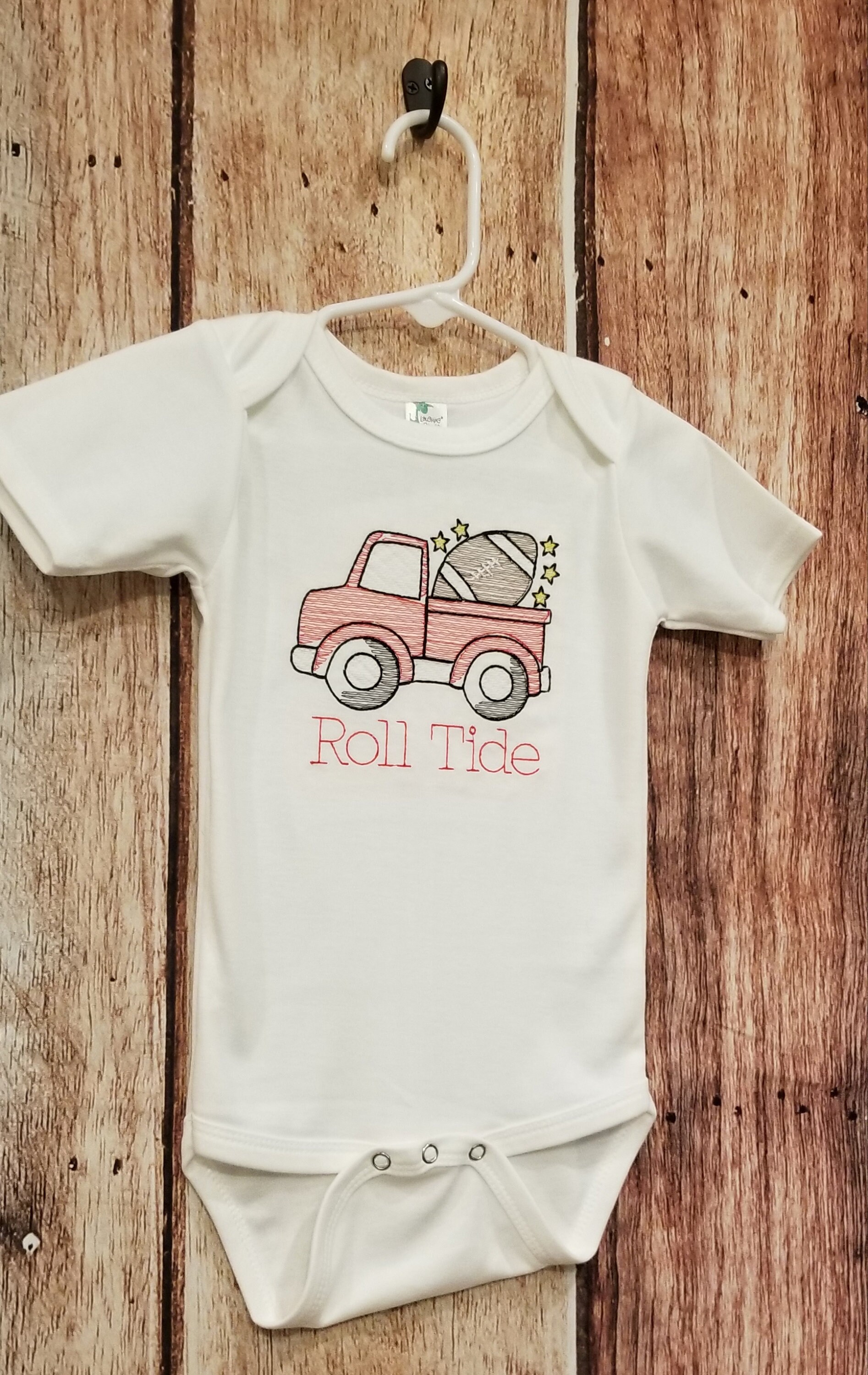 Vintage Truck with Football Bodysuit- Vintage Truck Shirt - Kids- Baby