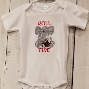 Alabama Baby bodysuit - Roll Tide Baby - Elephant Baby - Boy