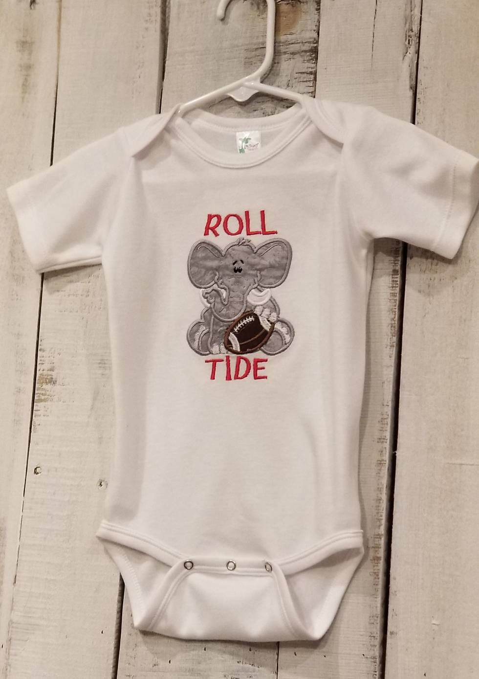 Alabama Baby bodysuit - Roll Tide Baby - Elephant Baby - Boy