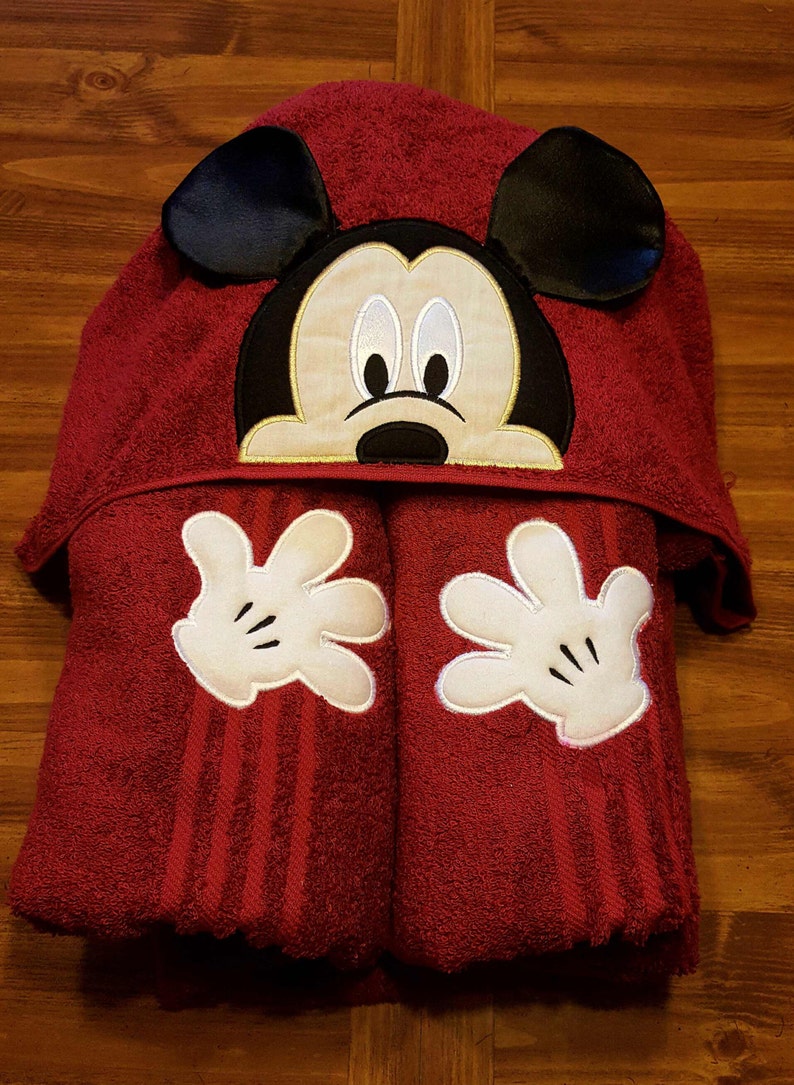 Hooded Towelcharacter Towel characters Kids Beach Towel Etsy
