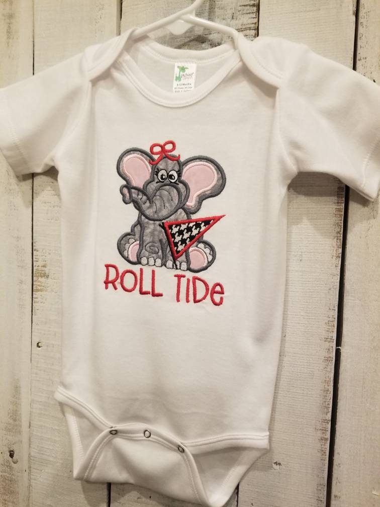 Alabama Baby Girl- Roll Tide Baby bodysuit - Bama Baby - Thumbnail 3