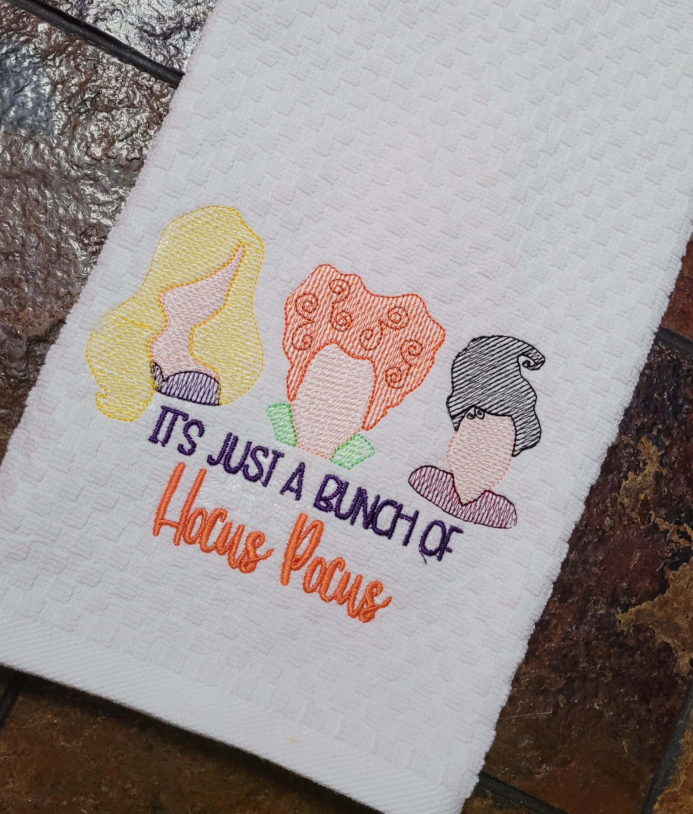 Hocus Pocus Kitchen Towels - Hocus Pocus Hand Towel - Halloween Hand Towels - Thumbnail 3