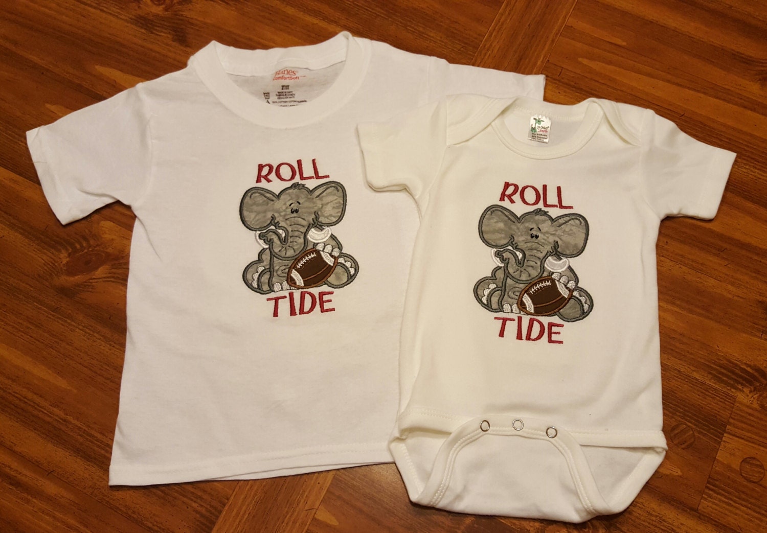 Alabama Baby bodysuit - Roll Tide Baby - Elephant Baby - Boy - Thumbnail 2