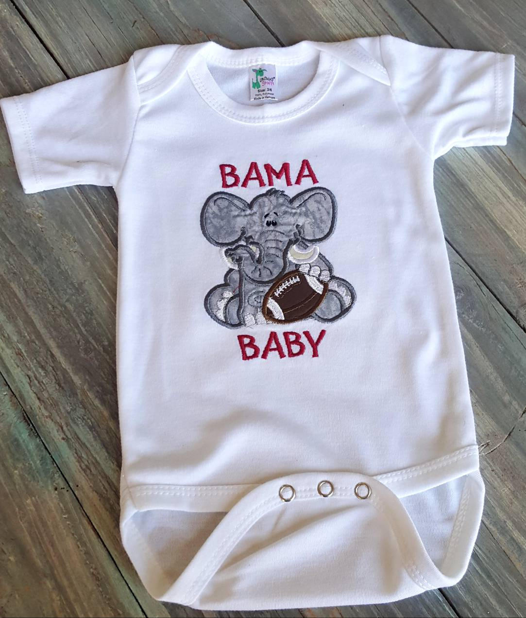 Alabama Baby Bodysuit- Boy Bama Baby
