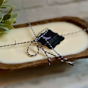 Rustic Dough Bowl Candle