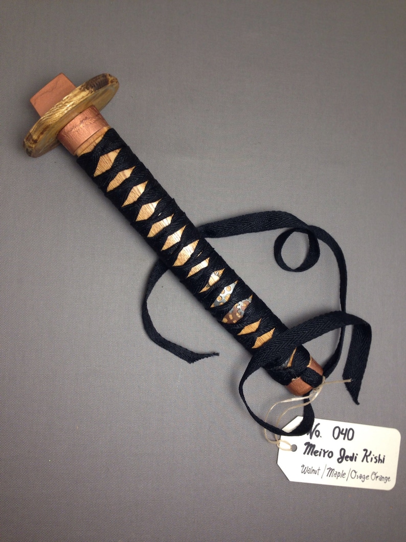 Wood Katana Lightsaber Hilt No.040 Meiyo Jedi Kishi Handle Etsy