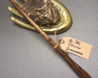 Zebra Wood magic wand No. 581 Thistle Cosplay costume fairy princess Druid Wiccan potter LARP Fairie pagan witch wizard witchcraft Halloween