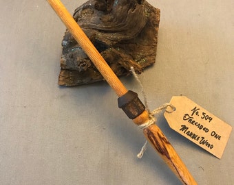 Wood magic wand No. 504 the Threaded One Cosplay costume fairy princess Druid Wiccan potter LARP Fairie pagan witch wizard witchcraft