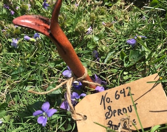 No. 642 Sprout magic wand Wizard Scepter Witch Staff Wicca Baton Fairy Cosplay Weapon LARP Pagan Ritual Druid