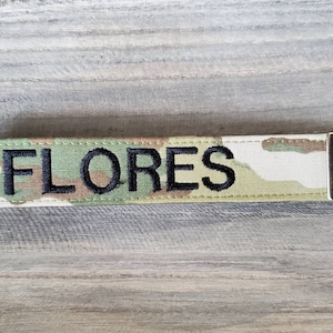 US Army Camouflage Keychain Personalized/US Airforce Keychain/Monogram Key Fob/OCP Military Gift
