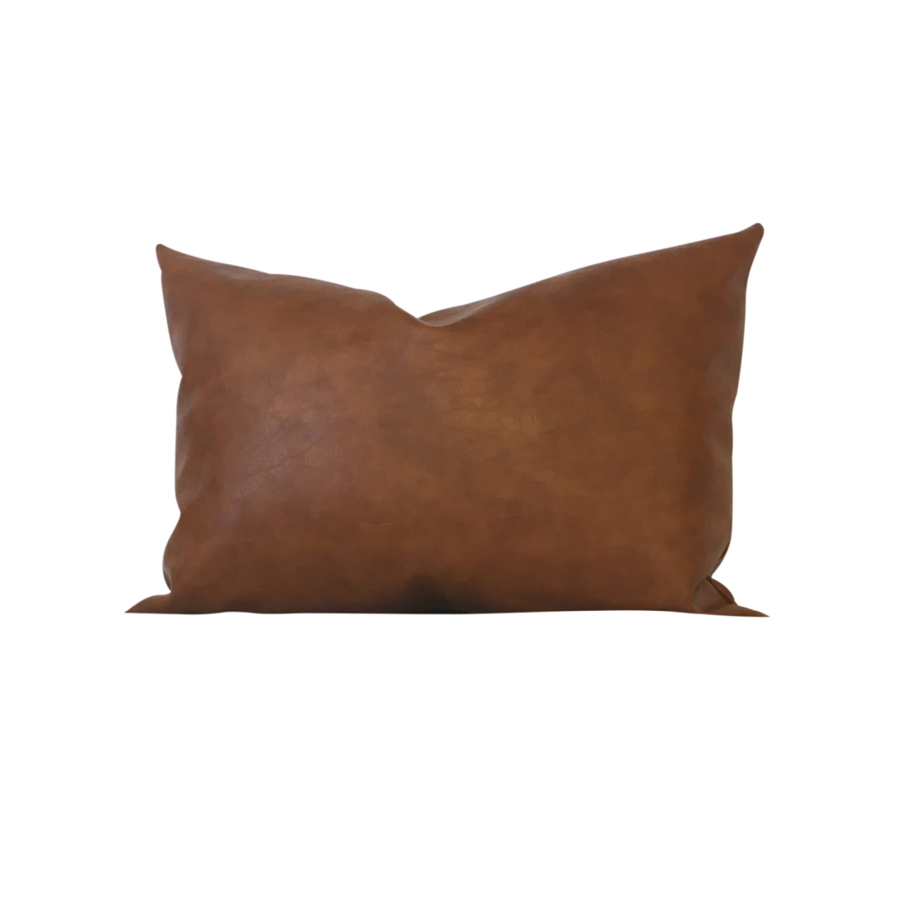 Vegan Leather Pillow Cover Set, Mud Cloth Pillow Set, Vegan Leather