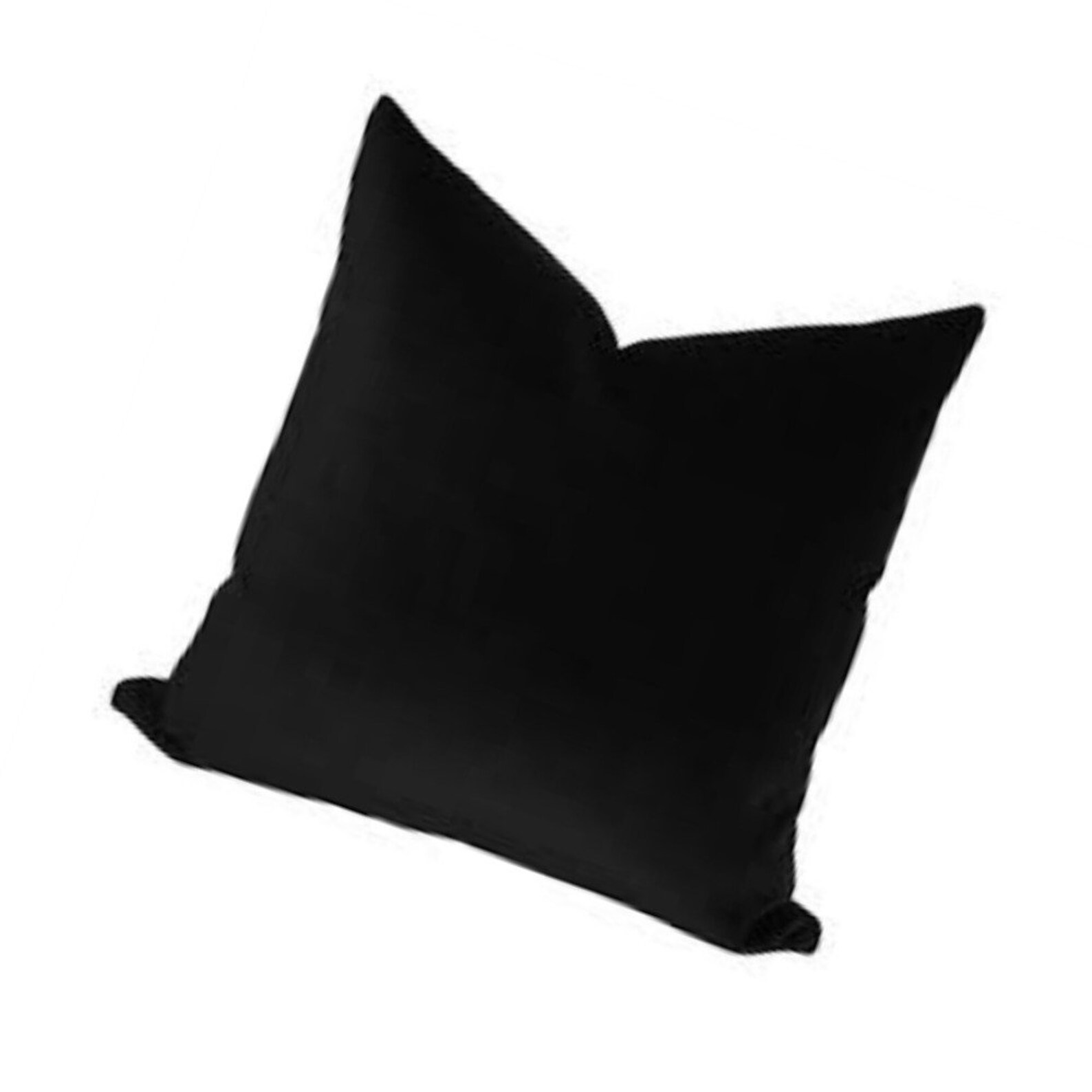 Black Silk Velvet Pillow Cover LINED Velvet Sofa Pillow 16 Etsy
