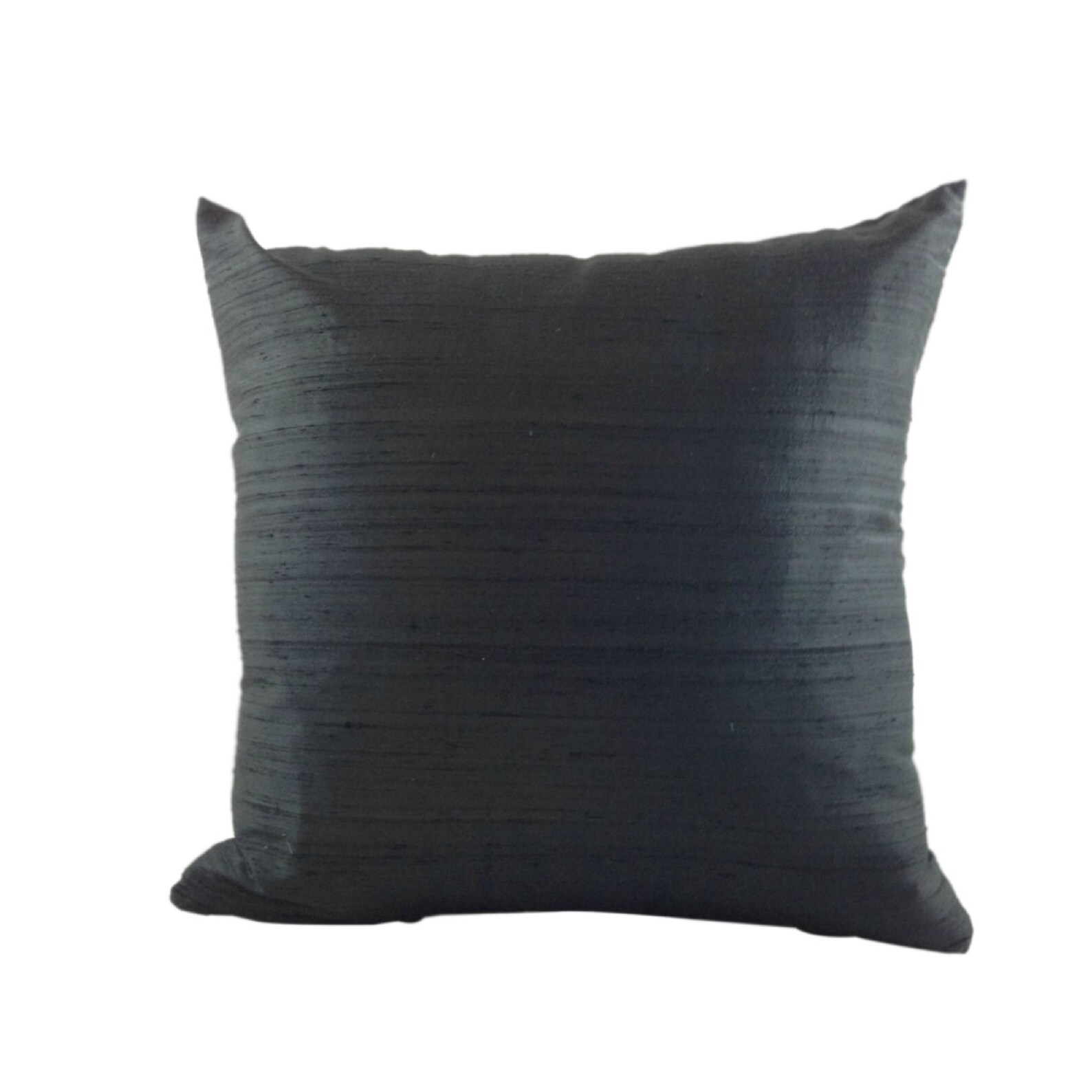 Black SILK Pillow LINED Cover Indian Silk Sofa Pillow Etsy