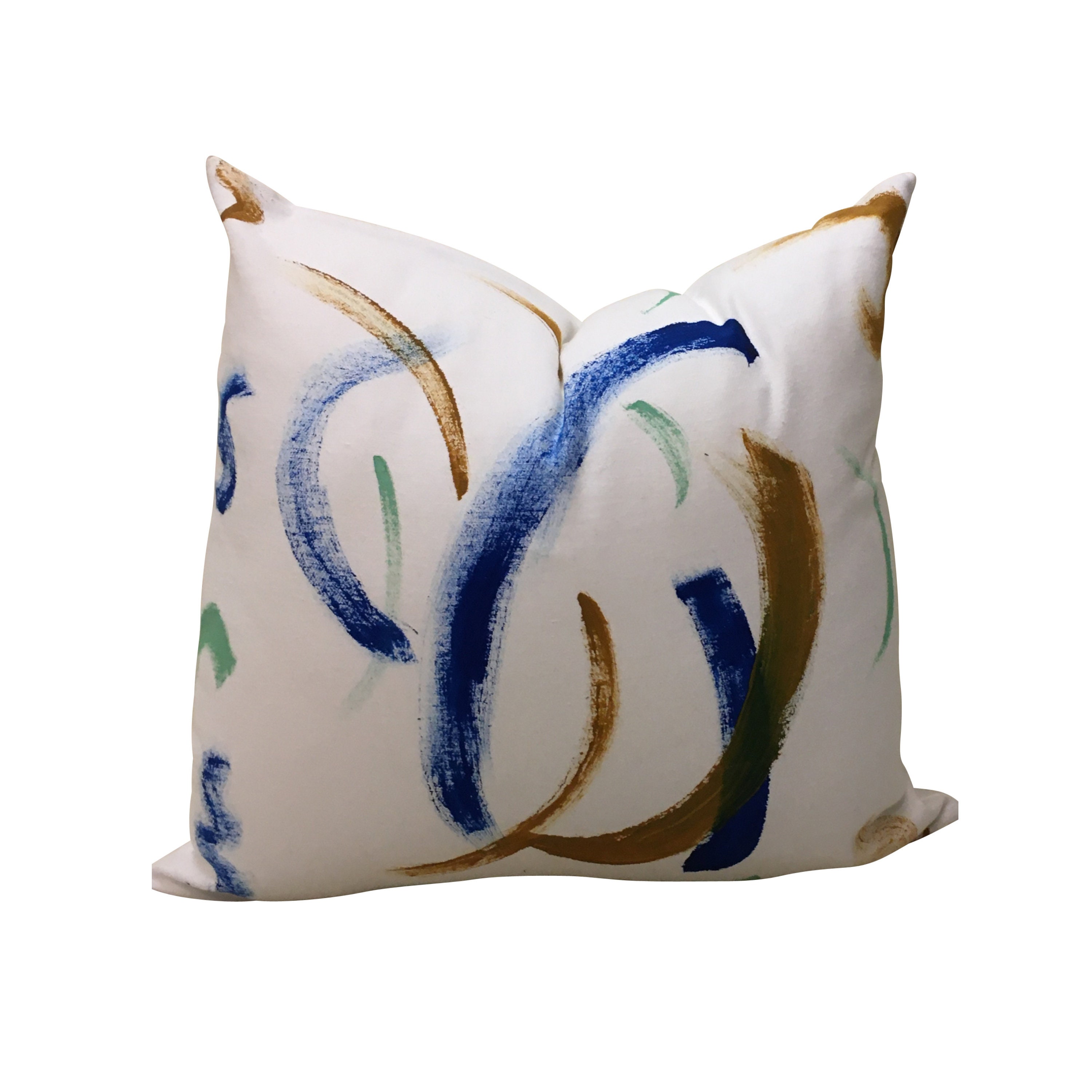 Hand Painted Throw Pillow Cover, Modern Pillow, Abstract Colorful Pillow Cover, MultiColor Pillow