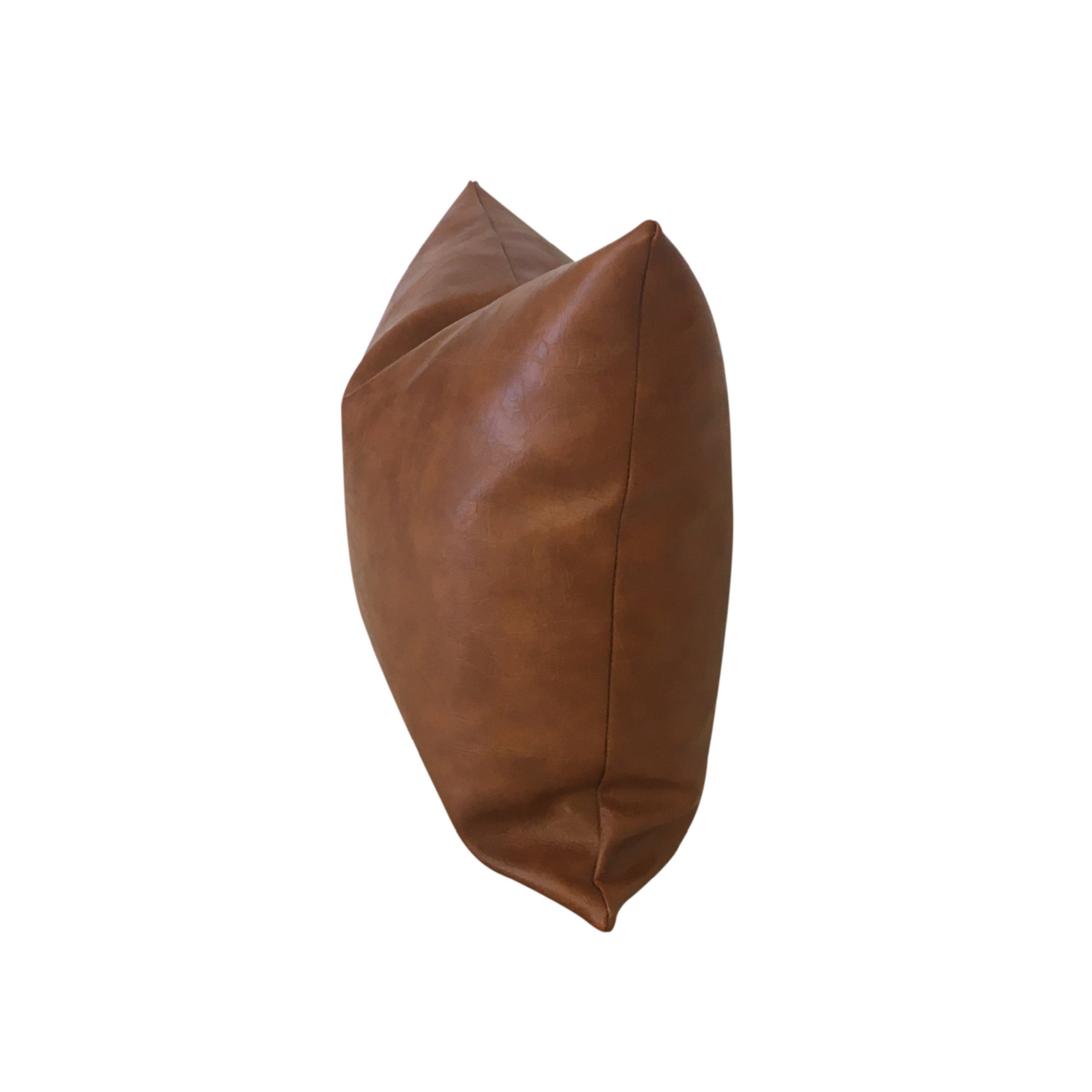 Vegan Leather Pillow Cover Set, Mud Cloth Pillow Set, Vegan Leather